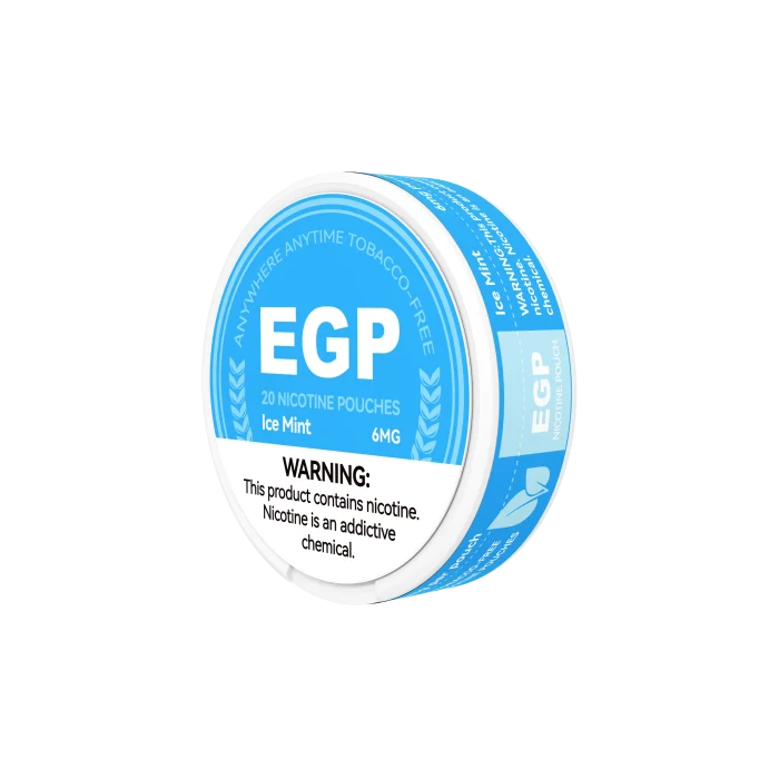 EGP Ice Mint nicotine pouches, 6 mg can