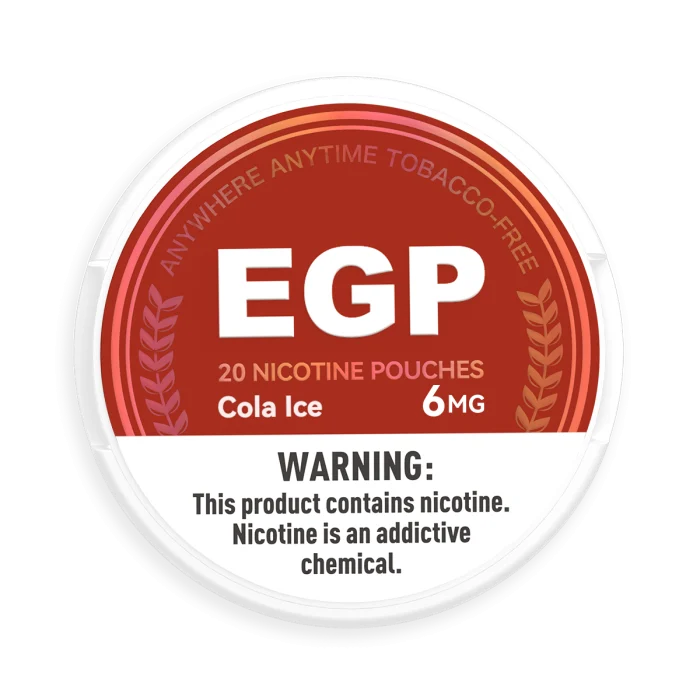 EGP Cola Ice nicotine pouches, 6 mg can EGP Cola Ice nicotine pouches, 6 mg can