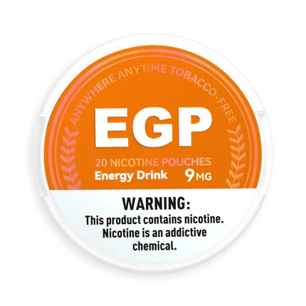 EGP Energy Drink nicotine pouches, 9 mg can