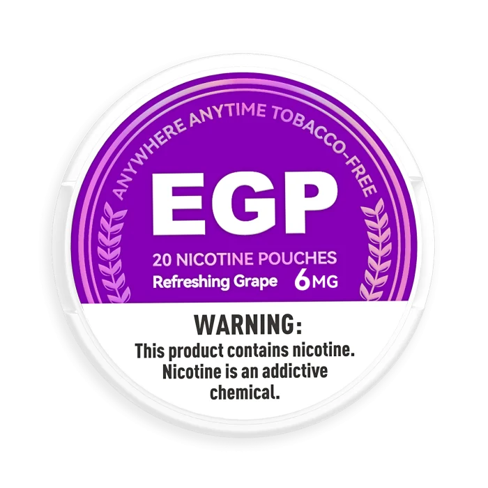 EGP Grape nicotine pouches, 6 mg can - view 2 EGP Grape nicotine pouches, 6 mg can