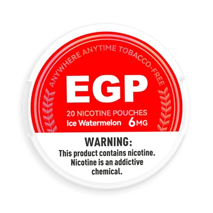 EGP Ice Watermelon nicotine pouches, 6 mg can