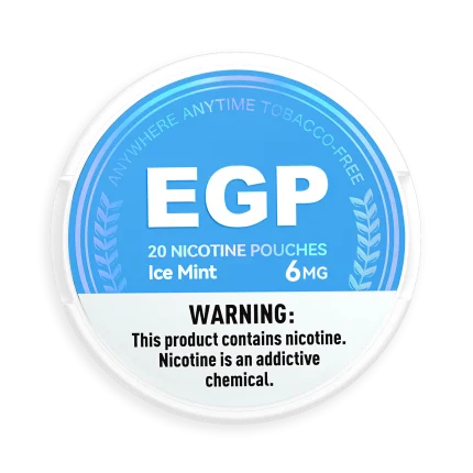 EGP Ice Mint nicotine pouches, 6 mg can