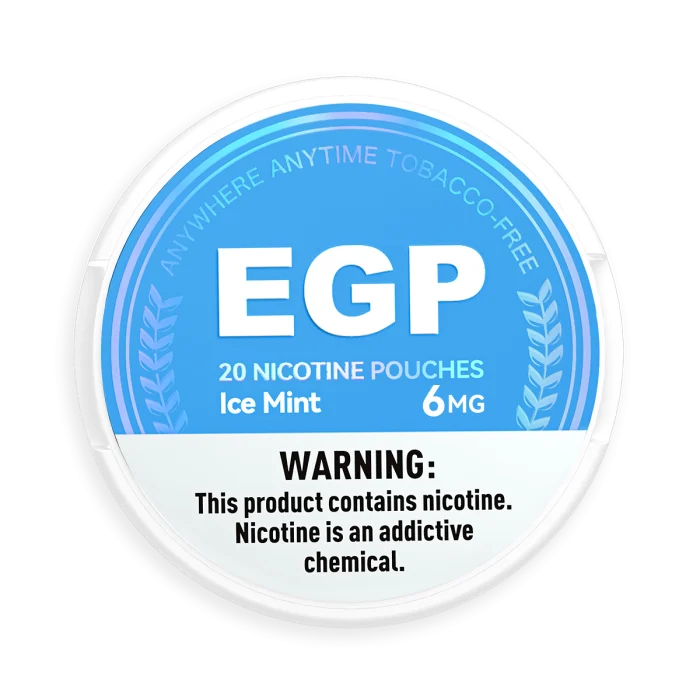 EGP Ice Mint nicotine pouches, 6 mg can - view 1 EGP Ice Mint nicotine pouches, 6 mg can