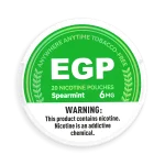 EGP Spearmint nicotine pouches, 6 mg can