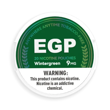 EGP Wintergreen nicotine pouches, 9 mg can
