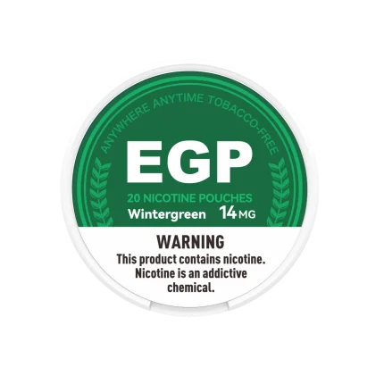 EGP Wintergreen nicotine pouches, 14 mg can