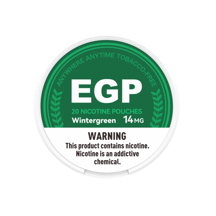 EGP Wintergreen nicotine pouches, 14 mg can